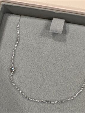Maya Brenner 14k White Gold Necklace With Opal